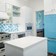 Retropolitan Fridge Retro Collection Lifestyle Beach Blue